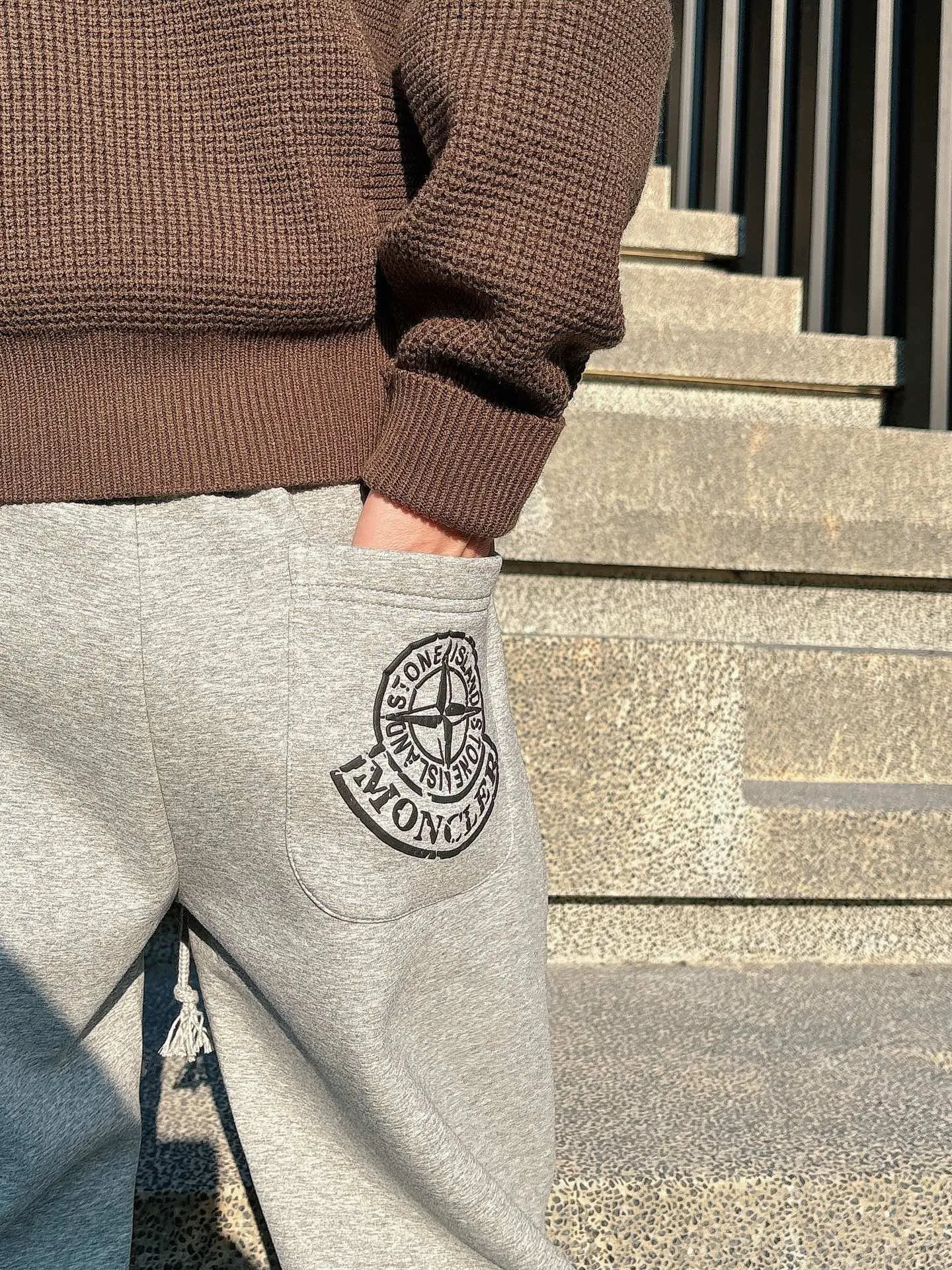 P320 2025 autumn and winter new casual pants 🆕Heavy scimitar pants Color: black and gray Size: M-4XL